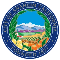 Official City Seal of Anaheim California - Coast City Plumbing serves all Anaheim neighborhoods