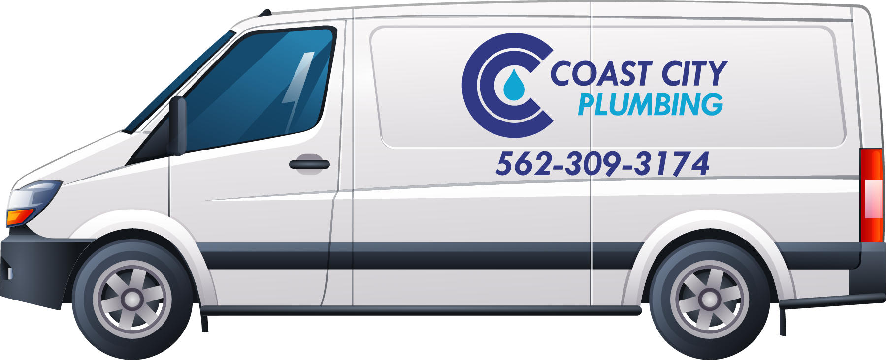 Coast City Plumbing Service Van